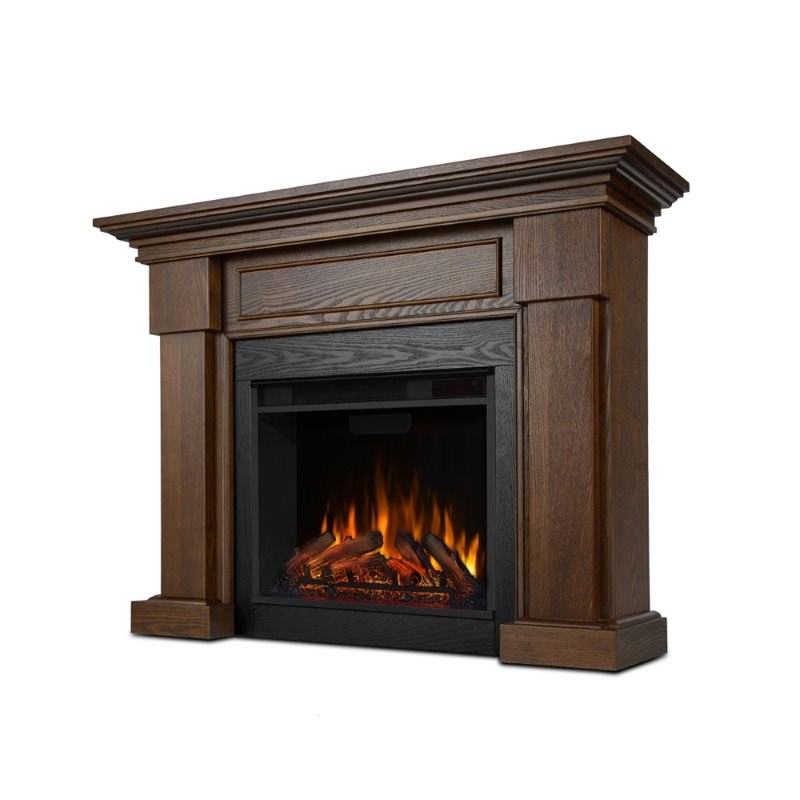 Real Flame Hillcrest Electric Fireplace Chesnut Oak