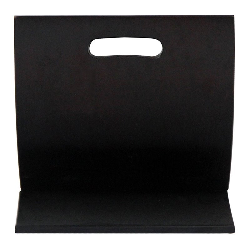 Oceanstar Sophisticated Contemporary Wooden Magazine Rack in Black