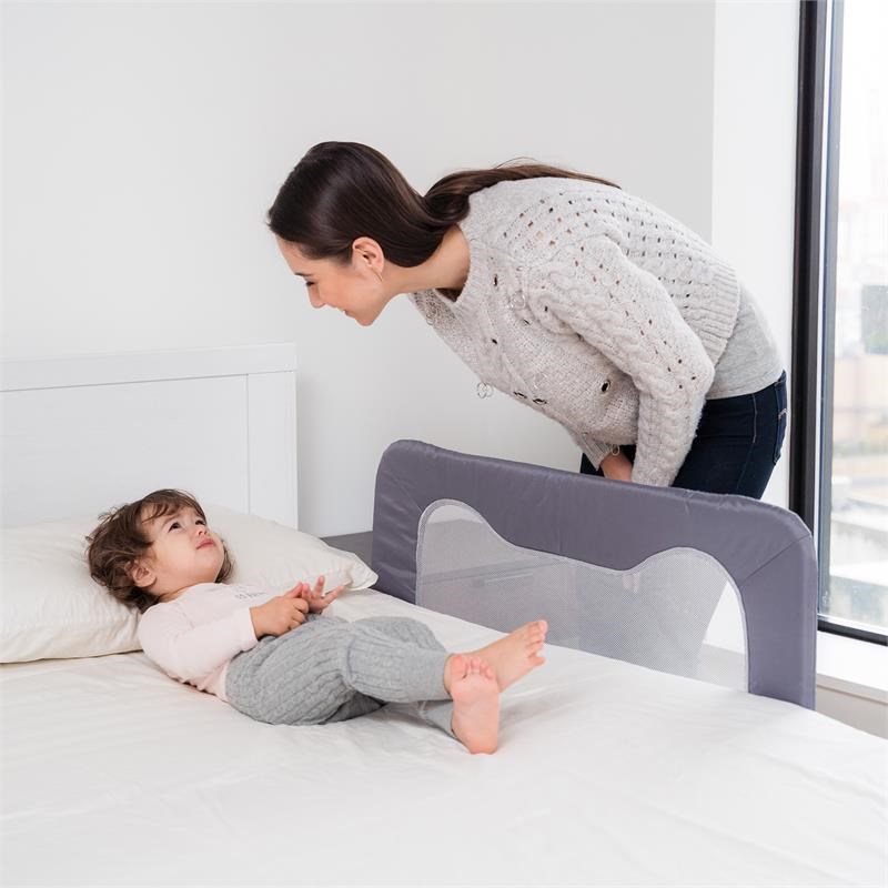 Cecily 3 ft. Toddler Bed Rail for All Bed Size in Grey