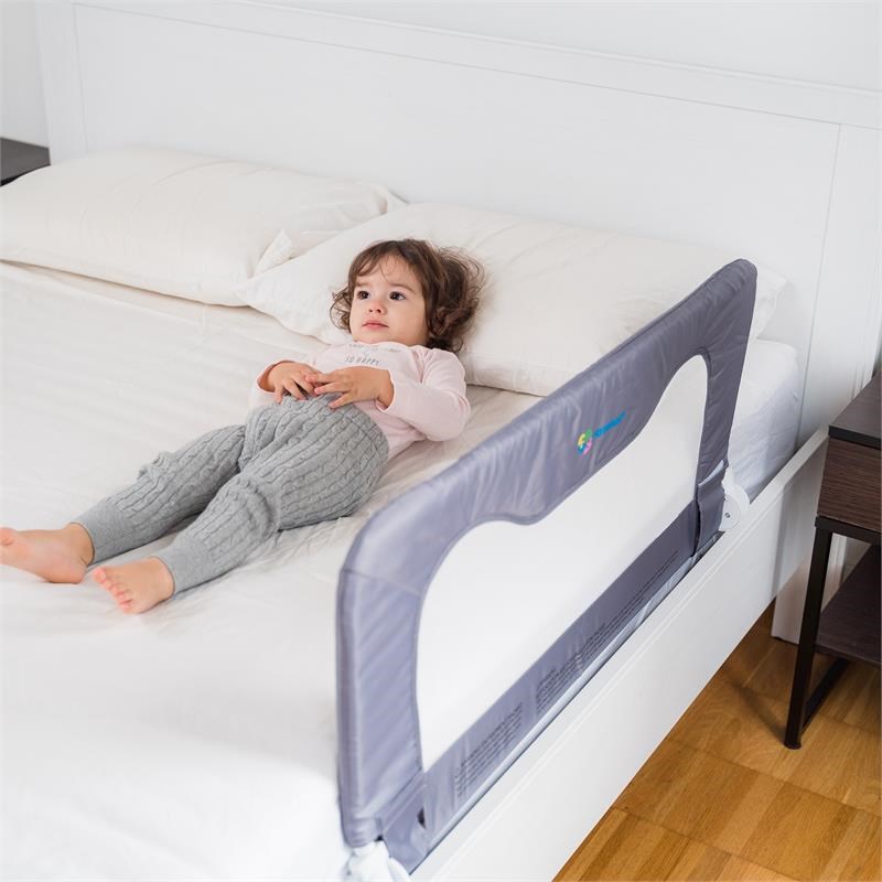 Cecily 3 ft. Toddler Bed Rail for All Bed Size in Grey