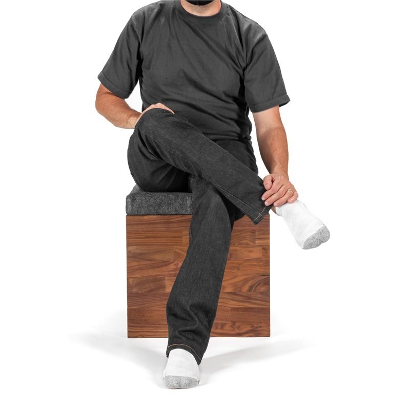 Modwerks Furniture Design Zuma Solid Wood Storage Ottoman Cube Seat in Natural