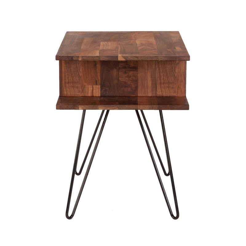 Modwerks Furniture Design Zuma Modern Solid Wood Side Table in Natural