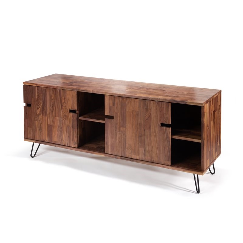 Modwerks Furniture Design Zuma Solid Wood Cabinet with Sliding Doors in Natural