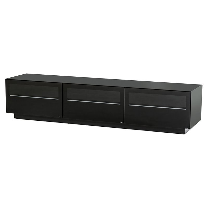 Modrest Landon Wood & Tempered Glass TV Stand for TVs up to 84