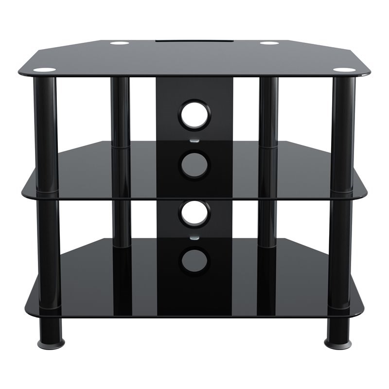 AVF Steel TV Stand with Cable Management for up to 32" TVs in Black