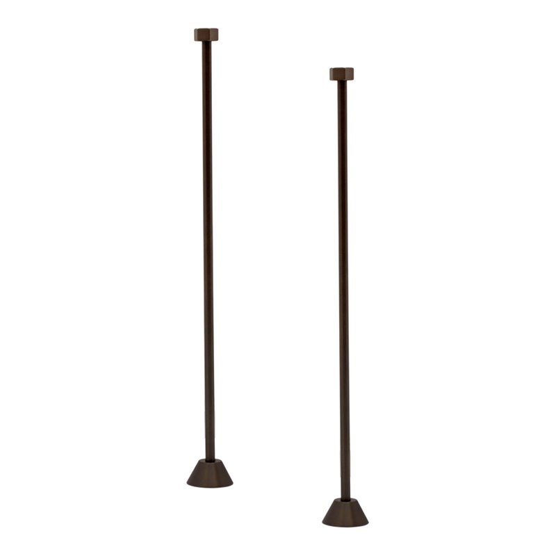 Water Creation Straight Solid Brass Supply Line in Oil-rubbed Bronze
