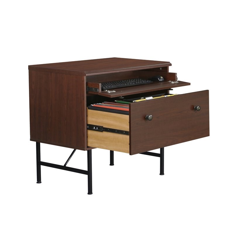 Saint Birch 2-Drawer Modern Wood Lateral File Cabinet in Cherry