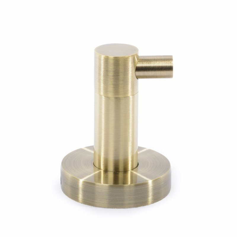 Tella Round Series 2-Piece Stainless Steel Robe Hook Set in Brushed Gold