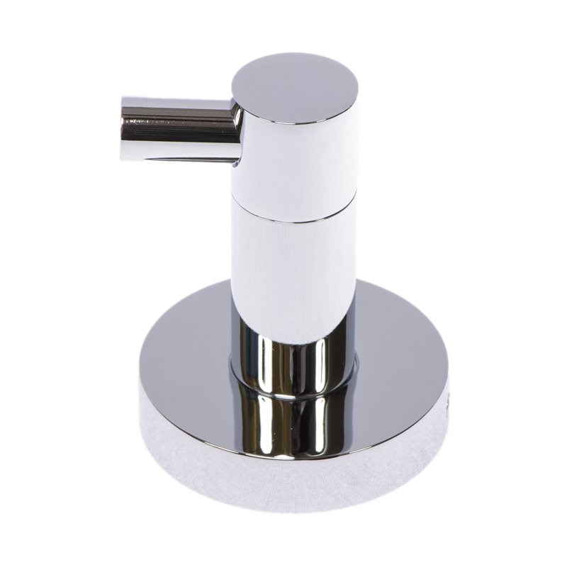 Tella Round Series 2-Piece Stainless Steel Robe Hook Set in Polished Chrome