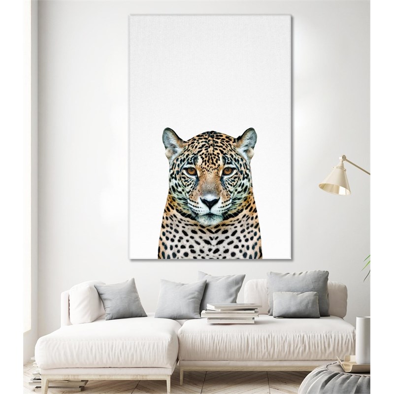 Giant Art 72x48 Leopard II Fine Art Giant Canvas Print in Multi-Color ...