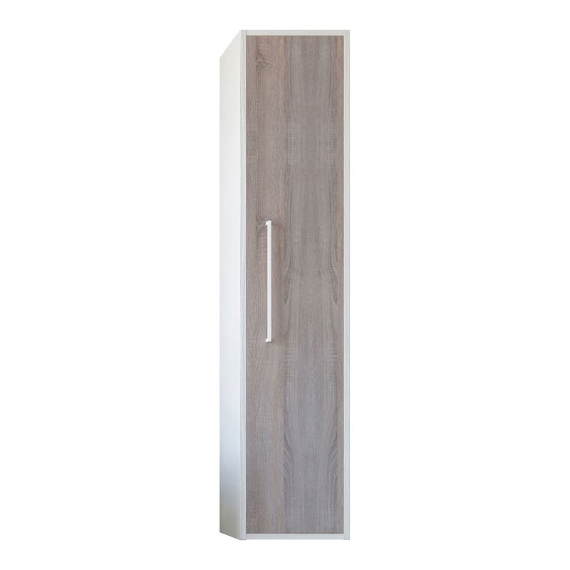Randalco Chelsea Modern Wood Column Bathroom Cabinet in Weathered Oak