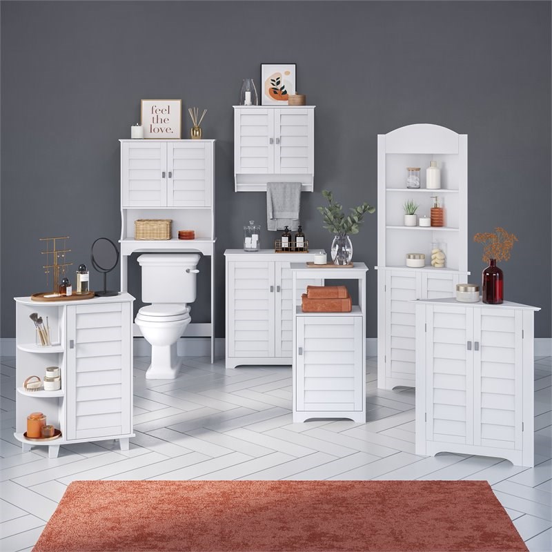 RiverRidge Brookfield Two-Door Transitional Wood Wall Cabinet in White