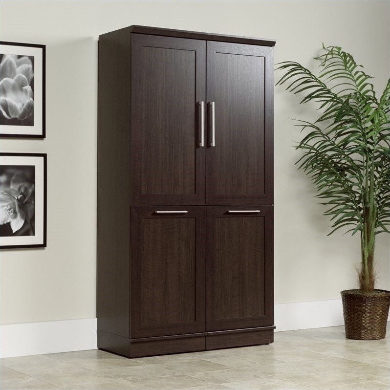 Sauder Woodworking Company Homeplus Storage Cabinet In Dakota Oak