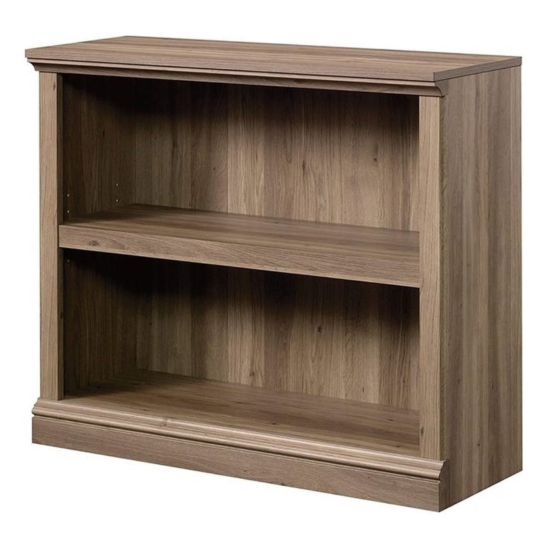 Sauder Select Engineered Wood 2Shelf Bookcase in Salt Oak Homesquare