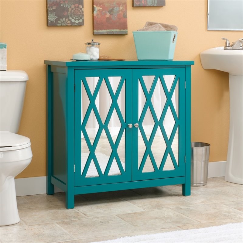 Sauder Harbor View Accent Chest in Caribbean Blue