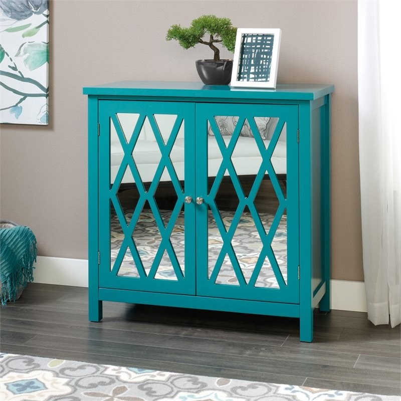 Sauder Harbor View Accent Chest in Caribbean Blue