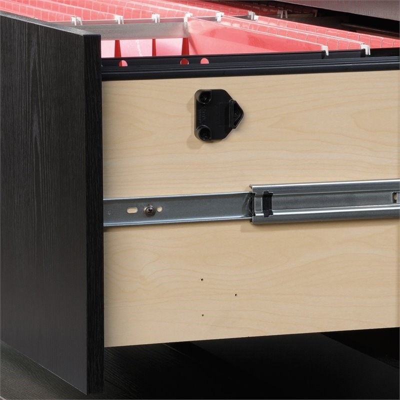 Sauder Via 2 Drawer Lateral File Cabinet in Bourbon Oak | Homesquare