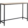 Sauder North Avenue Narrow Metal Frame Console Table in Charter Oak