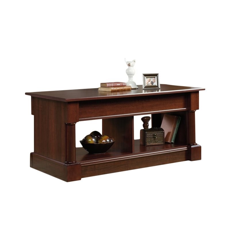 Sauder Palladia Wood LiftTop Coffee Table with Open Shelf Space