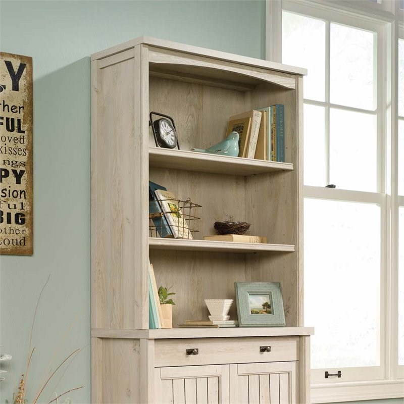 Sauder Costa 3 Shelf Bookcase in Chalked Chestnut Homesquare