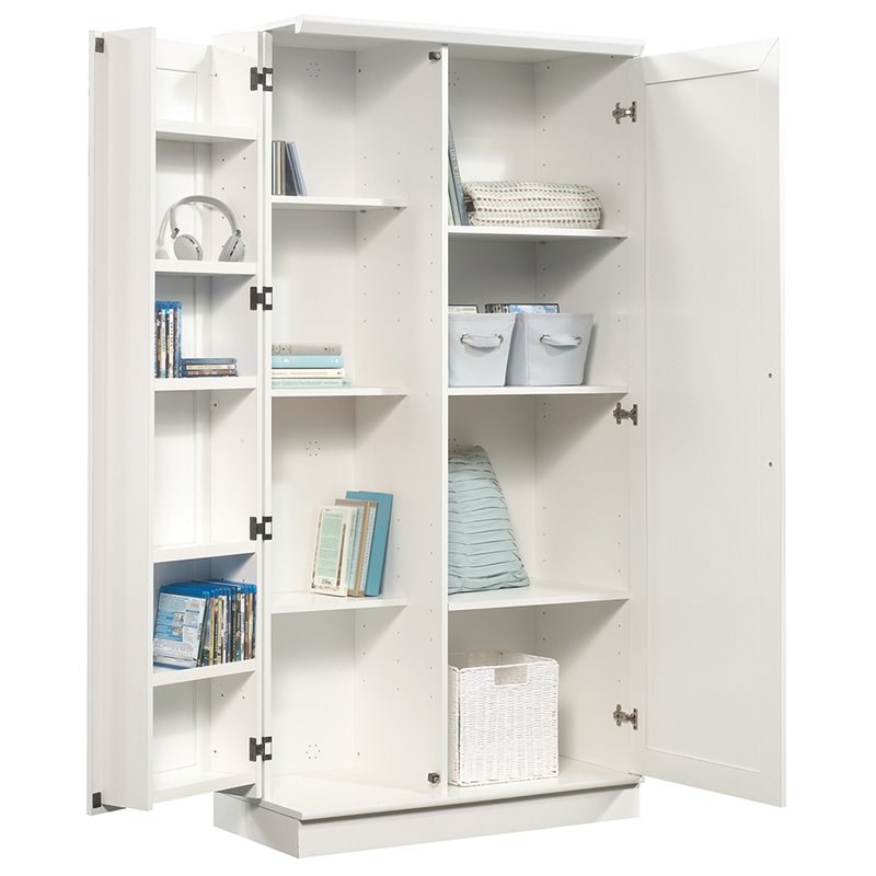 sauder homeplus 35" storage cabinet in white - 422427
