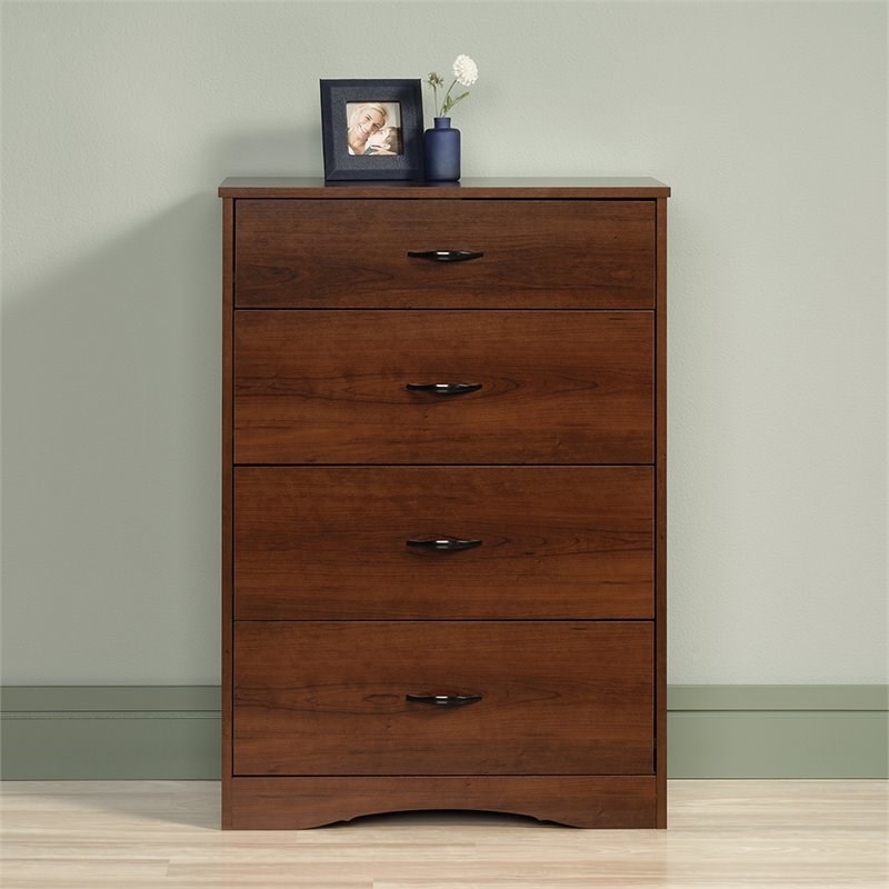 sauder beginnings engineered wood 4drawer bedroom chest in brook