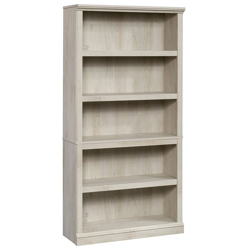 Sauder 5 Shelf Bookcase in Chalked Chestnut