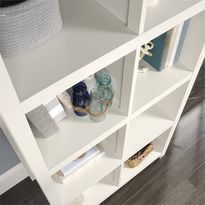 Sauder HomePlus 8 Cubby Bookcase in White