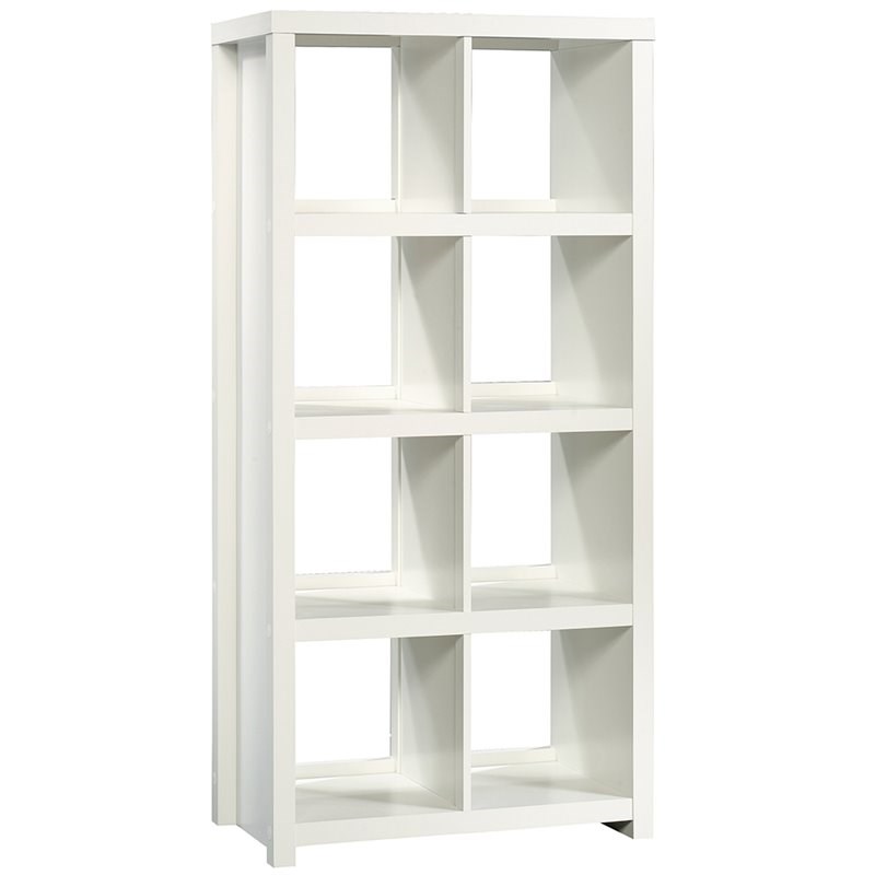 Sauder HomePlus 8 Cubby Bookcase in White