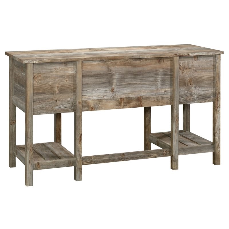 Sauder Granite Trace Contemporary Wood Writing Desk in Rustic Cedar