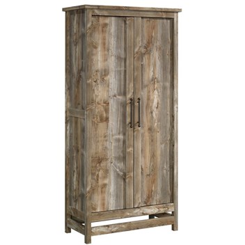 Sauder Granite Trace Contemporary Wood Storage Cabinet In Rustic Cedar 424991