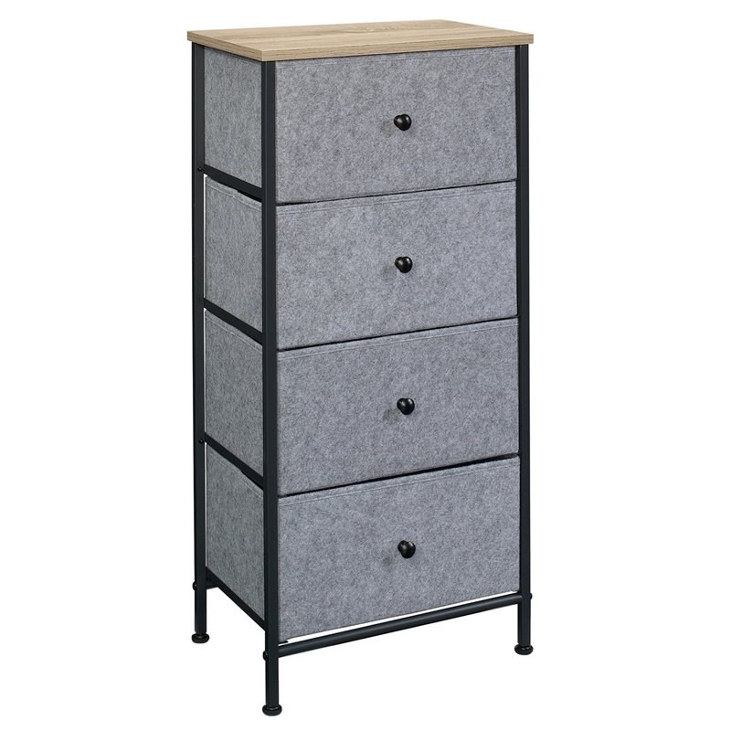 Sauder North Avenue 4-Drawer Tall Metal Storage Organizer in Charter ...