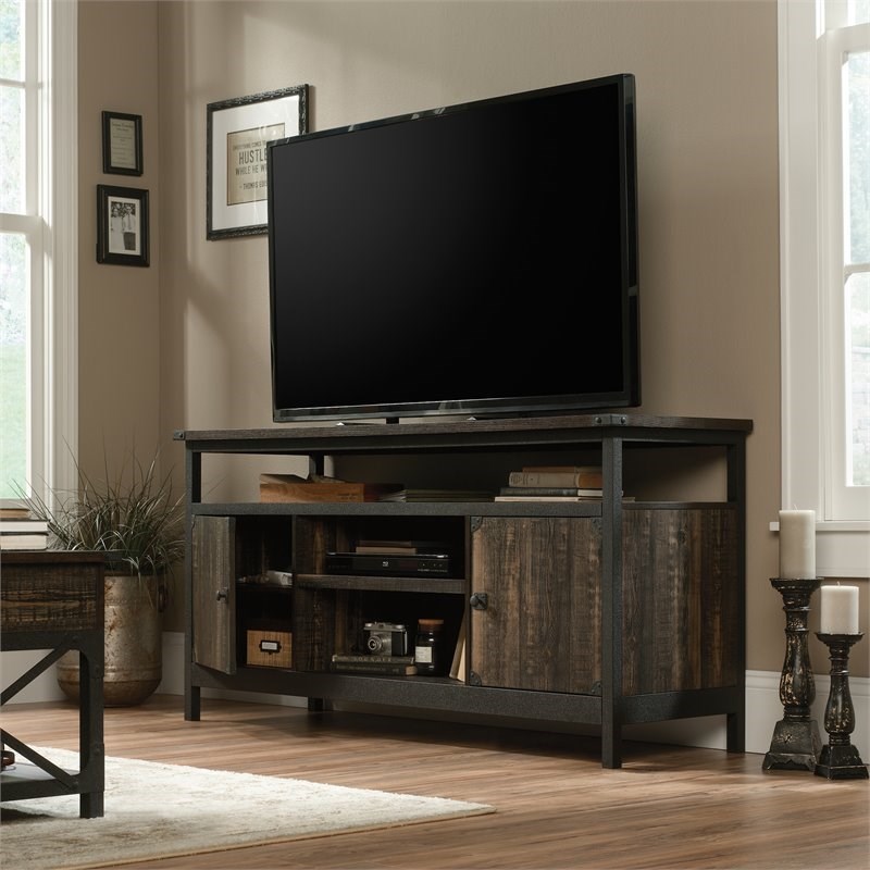 Sauder Steel River Engineered Wood Stand For TVs Up To 60