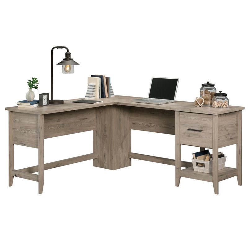 Sauder Summit Station Contemporary Wood LShape Computer Desk in Laurel