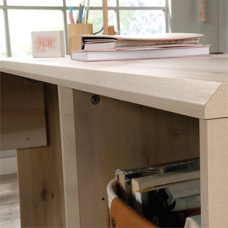 Sauder Willow Place Engineered Wood L-Shaped Desk in Pacific Maple