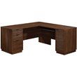 Sauder Englewood L-Shaped Engineered Wood Computer Desk in Spiced Mahogany