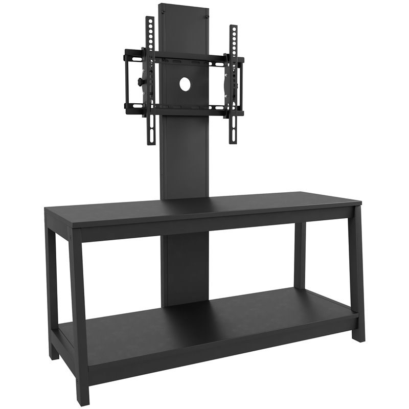 Sauder Beginnings Wooden TV Stand With Mount in Black Homesquare