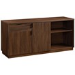 Sauder Englewood Wooden Office Credenza in Spiced Mahogany