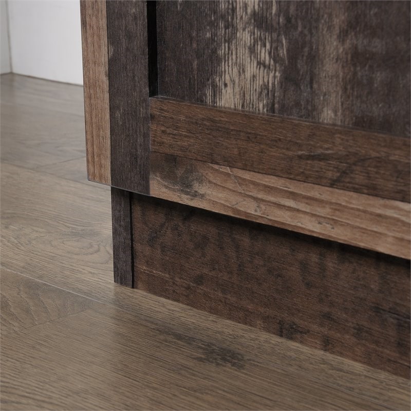 Sauder Select 2 Door Wooden Storage Cabinet in Reclaimed Pine