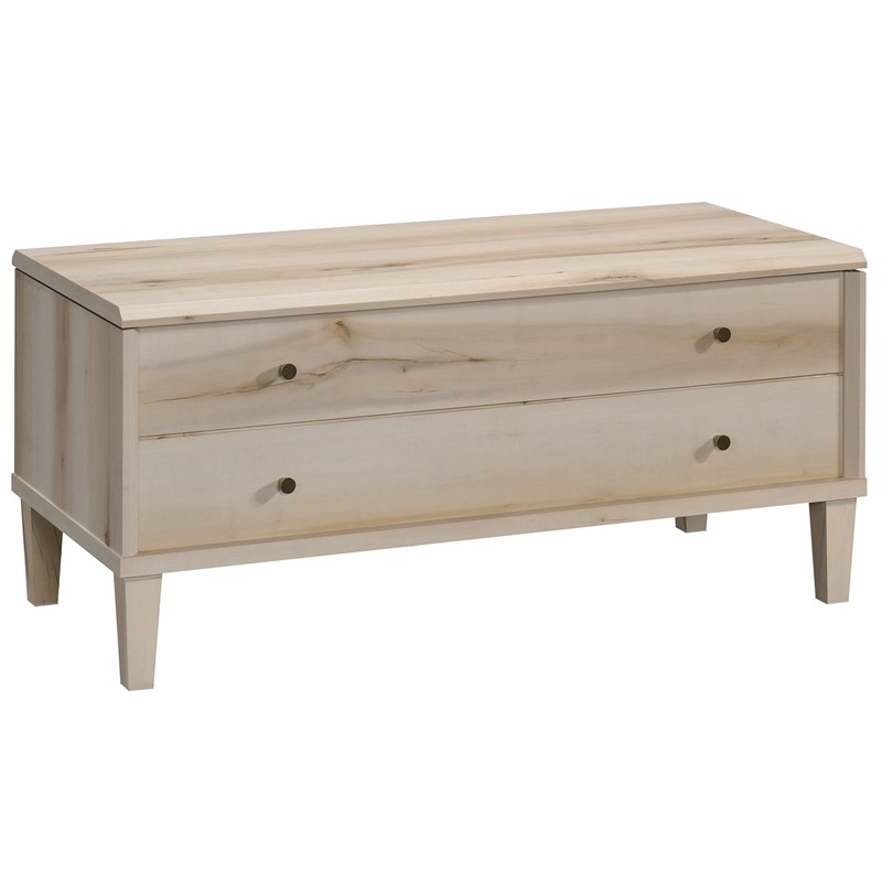Sauder Willow Place Engineered Wood/Metal Lift-Top Coffee Table in Pacific Maple