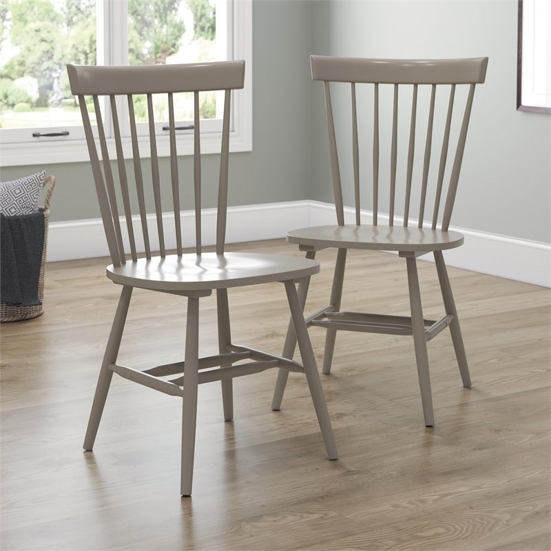 Sauder New Grange Solid Wood Spindle, Solid Wood Dining Chairs Canada