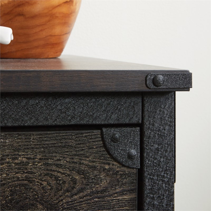 Sauder Steel River Lateral File in Engineered Wood-Carbon Oak