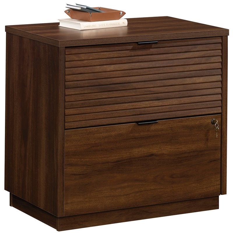 Sauder Palo Alto Engineered Wood 2-Drawer Lateral File Cabinet - Spiced Mahogany