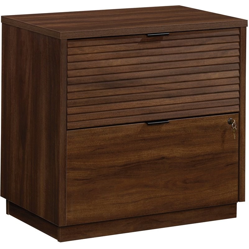 Sauder Palo Alto Engineered Wood 2-Drawer Lateral File Cabinet - Spiced Mahogany