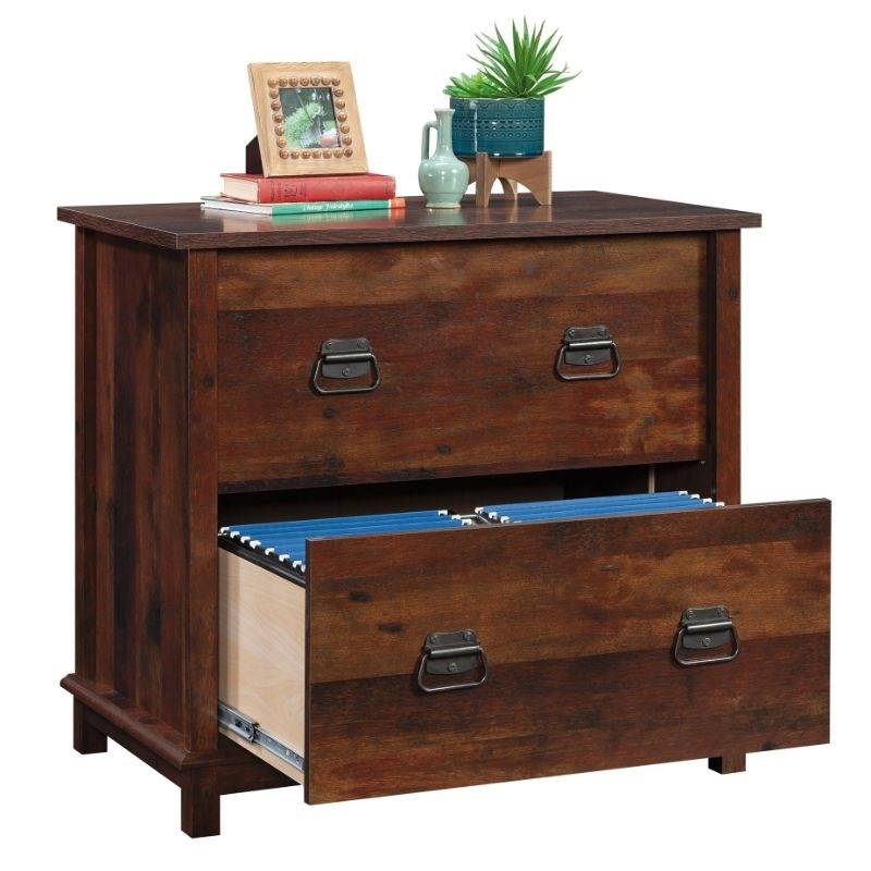 Sauder Viabella Engineered Wood Lateral File Cabinet in Curado Cherry Finish