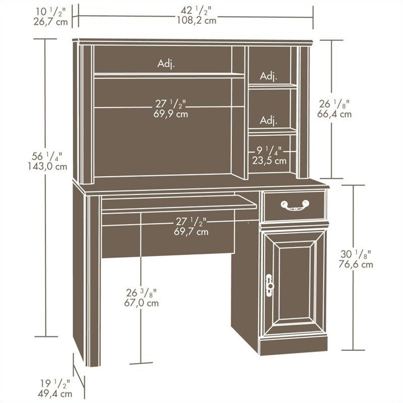 sauder compact computer desk