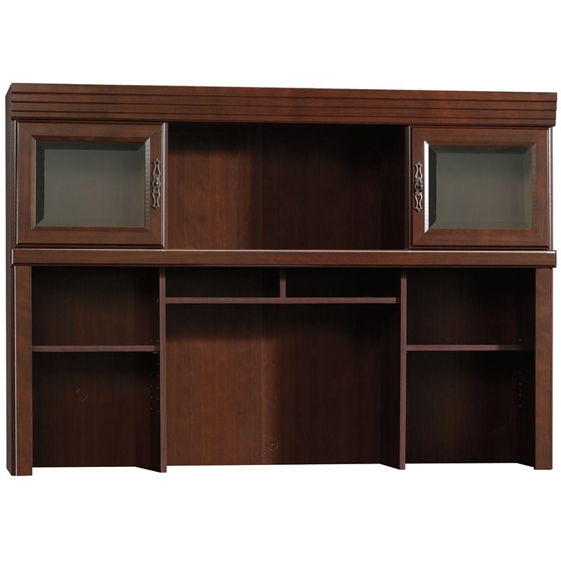 Sauder Heritage Hill Computer Credenza in Classic Cherry Homesquare