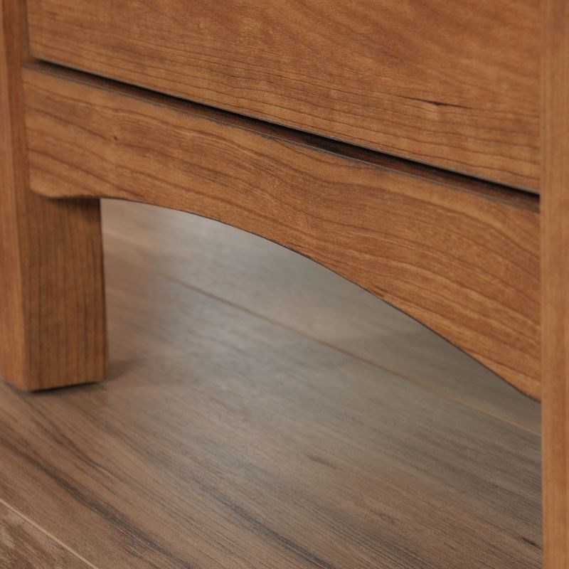 Sauder Union Plain Engineered wood L-Desk in Prairie Cherry Finish