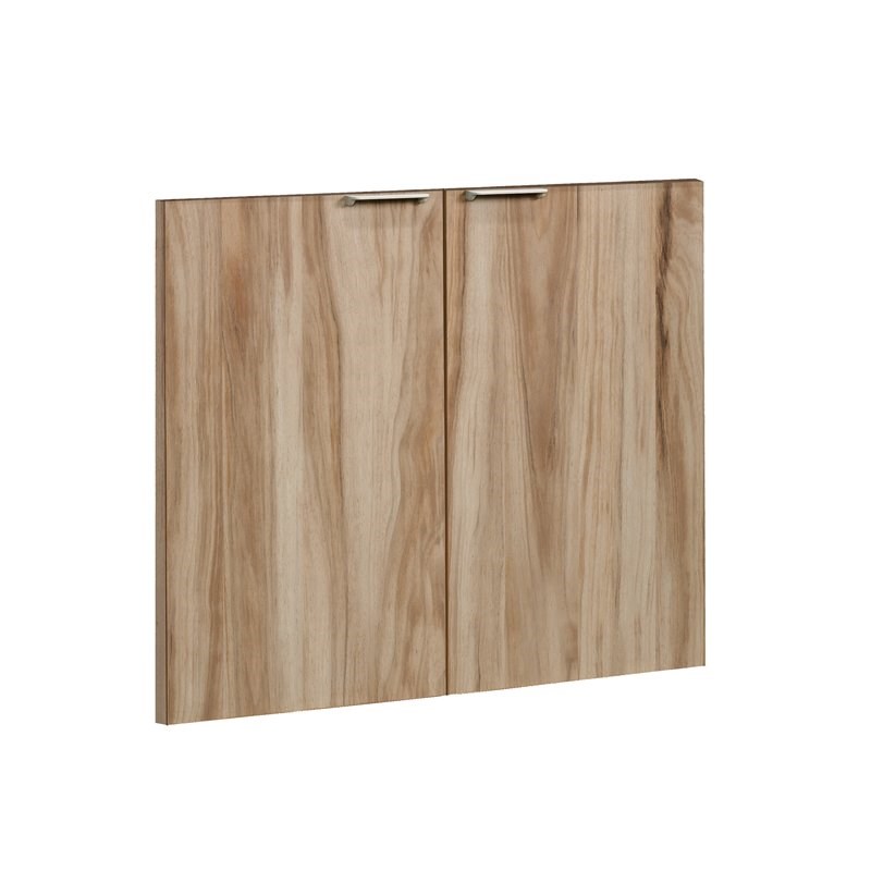 Sauder Portage Park Engineered Wood Door 2 Pack in Kiln Acacia Brown