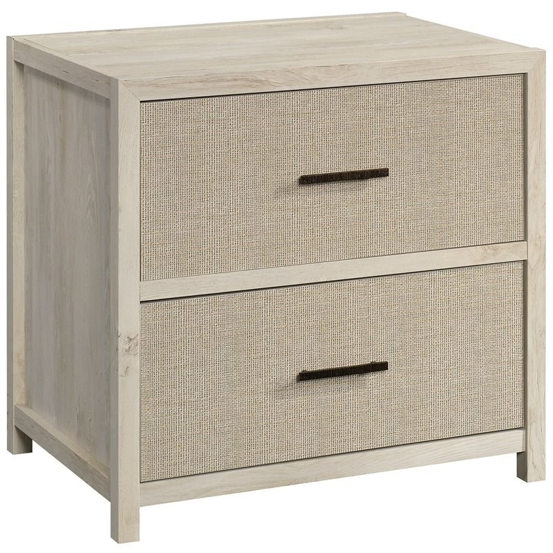 Sauder Pacific View Engineered Wood 2-Drawer File Cabinet in Chalked Chestnut
